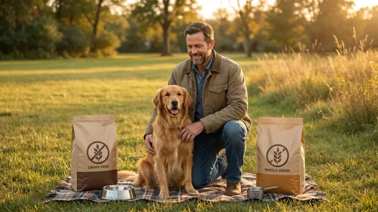 Should I choose grain-free or grain-inclusive food for my new dog?