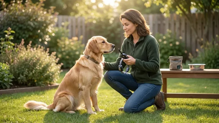 Can I use a training collar on a dog with anxiety or fear issues?