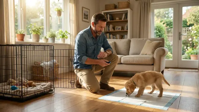 How long does it take to fully potty train a puppy with each method?