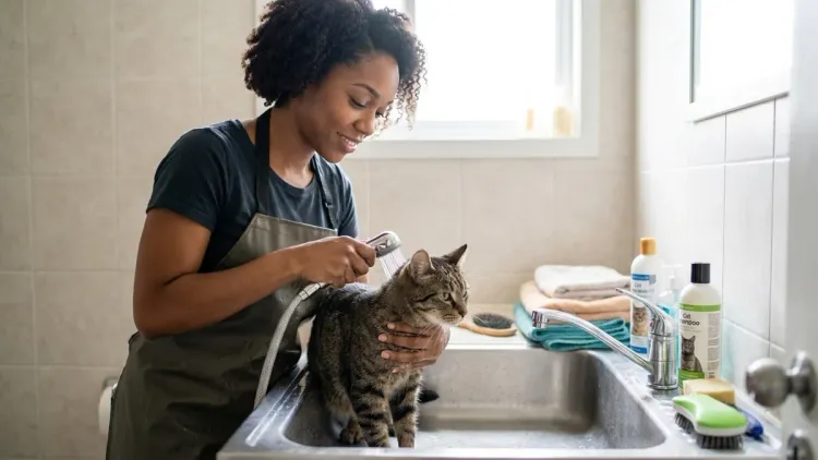 Do indoor cats need baths?