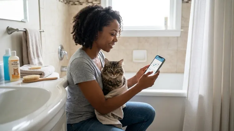 Step 6: Establish Your Cat's Individual Bath Schedule