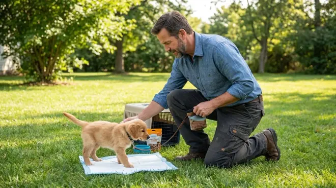 What's the best age to start potty training a puppy?