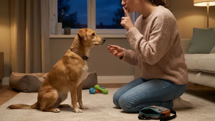 7. Teach the "Quiet" Command