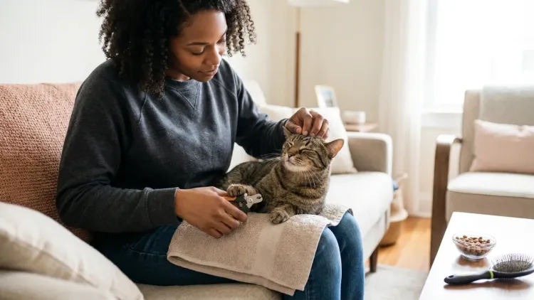 Step 5: Try the "Lap Scratch" Distraction Method