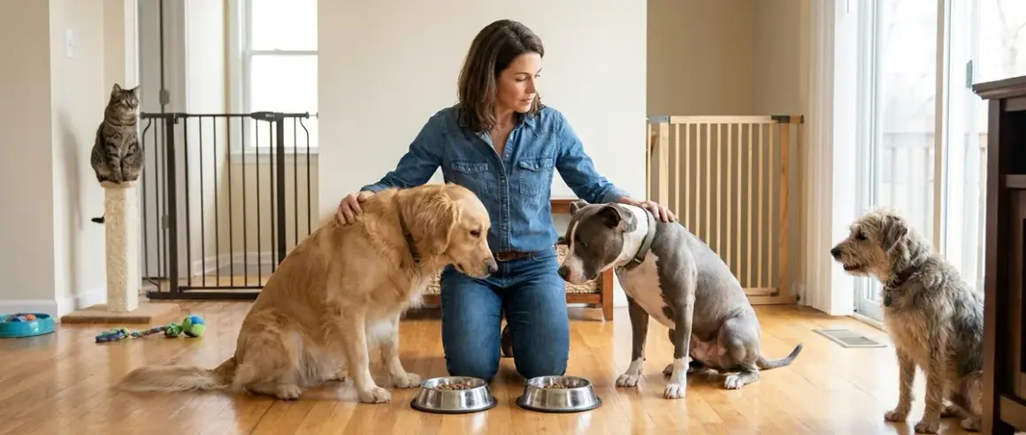 Multi-Pet Home Safety Checklist: Preventing Food Aggression, Territory Conflicts, and Cross-Species Risks
