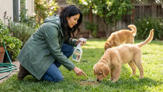 How NatureVet Potty Here Training Aid Spray Works