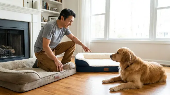 How often should I replace an orthopedic dog bed?