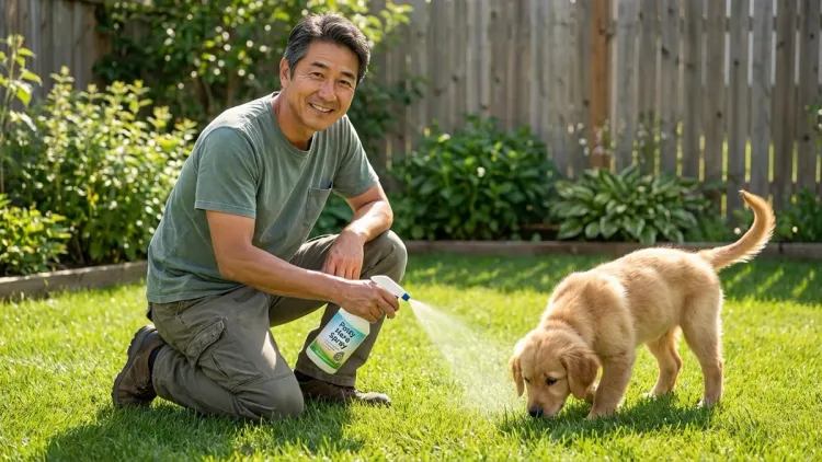 Can I use potty training spray on real grass or only artificial surfaces?
